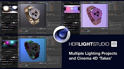 Multiple Lighting Projects with Cinema 4D Takes
