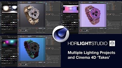 Multiple Lighting Projects with Cinema 4D Takes