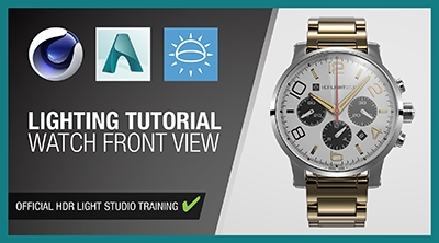 Cinema 4D and Arnold - Watch Front View