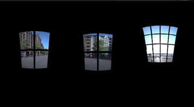 Windows through to a HDRI map