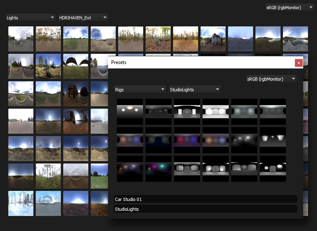 Manage HDRI maps in Octane Standalone