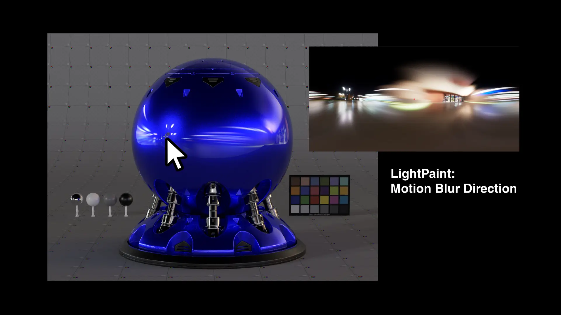 Place the direction of motion blur