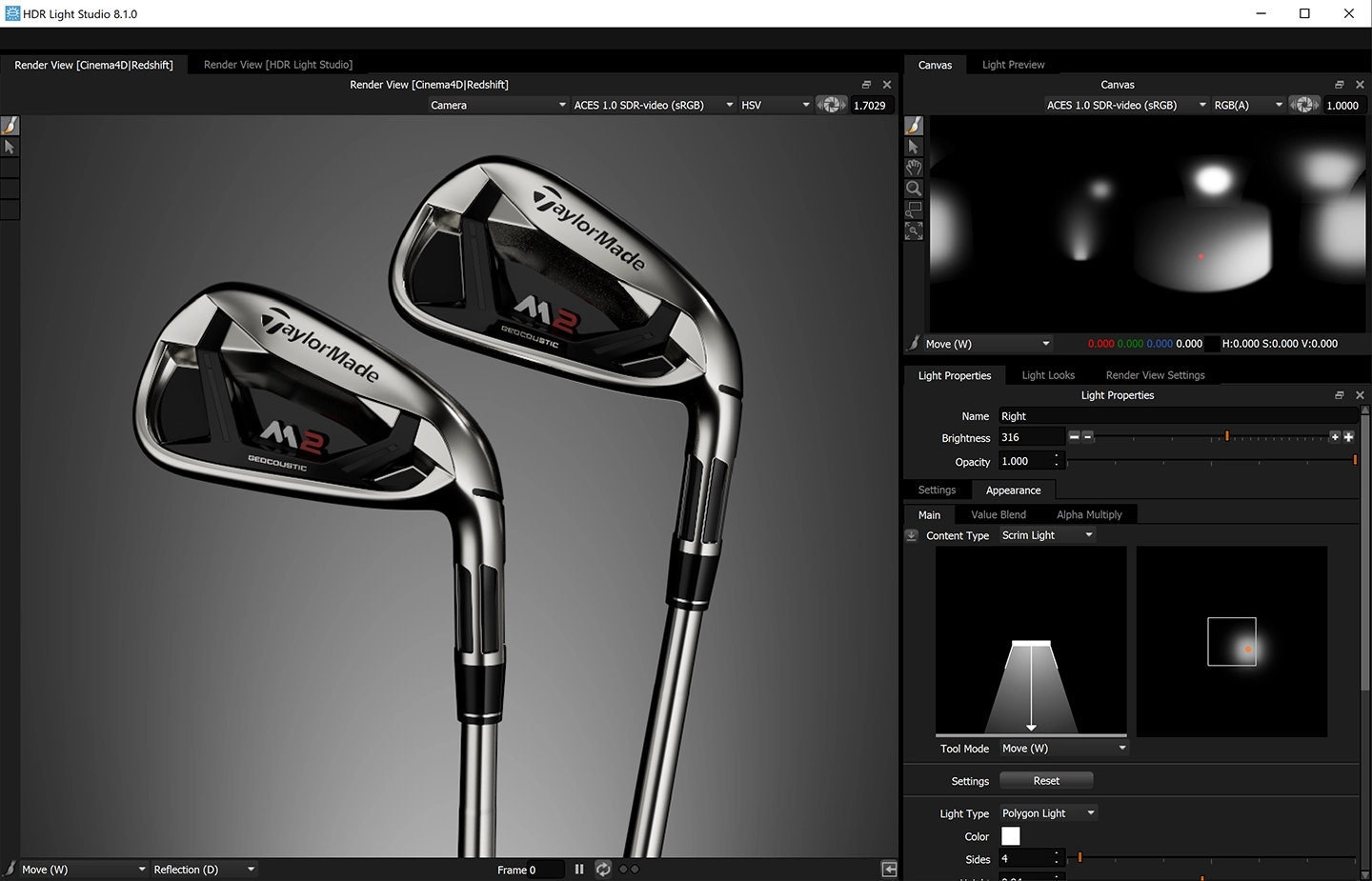 HDR Light Studio User Interface
